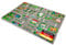 BigDean Spielteppich Kinder in Stadt Design Rutschfester Teppich ideal fürs Kinderzimmer – strapazierfähiger Straßenteppich 100x150 cm (LxB)