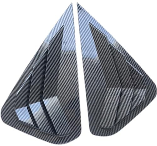GUOQINGLH Auto Heckscheiben-Lamellen für Nissan Altima 2013-2018, Heckfenster-Jalousien ABS Lüftungsschlitz Abdeckung Sonnenschutz-Entlüftung Heckscheiben-Lufthutze,B/Carbon Fiber