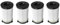 YUETTYY 2/4/6 filtri di ricambio per aspirapolvere 356277 per Akitas AK585K V8 per Goodmans 2-in-1 cilindro aspirapolvere parte di ricambio, filtro HEPA lavabile riutilizzabile (4 pezzi)