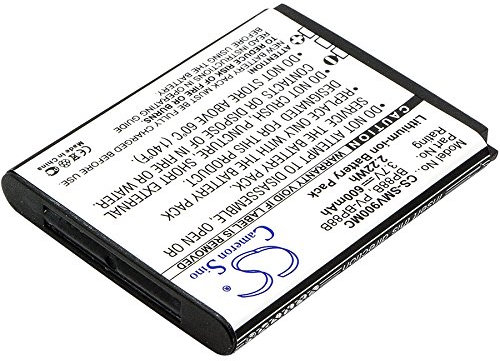 Peakbatt BP88B, EA-BP88B, PV-BP88B, 600mAh Batterie de remplacement pour Samsung EC-MV900FBPWUS, MV900, MV900F