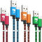 USB C Kabel, [4Stück 0.5M 1M 1.5M 2M] Ladekabel USB C Schnellladekabel Nylon USB Typ C Kabel Usbc Handy Ladekabel für Samsung Galaxy S20 Fe S22 S23 A54 5g, USB auf USB C Kabel für iPhone 15 16 Pro Max