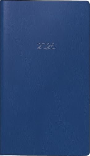 BRUNNEN Taschenkalender Mod. 753 2026 | A6, Kunststoff, dunkelblau