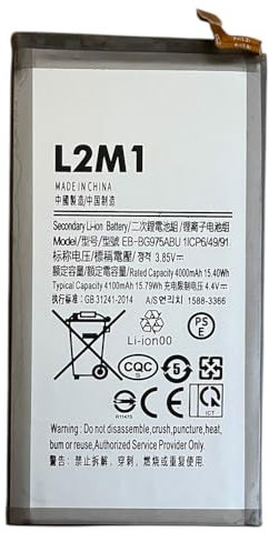 L2M1 Batteria per Samsung Galaxy S10+ Plus SM-G975F/DS G975F/DS SM-G975F G975F EB-BG975ABU 4100mAh 15.79Wh 3.85V