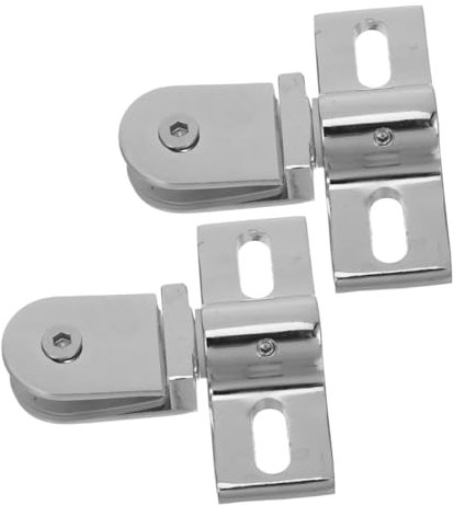 DONFAMDS 2pièces Kit De Charnières Pivotantes Inoxydable pour Portes De Verre De Installation Sécurisée Et Design Pratique pour Salle De Bain