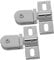 DONFAMDS 2pièces Kit De Charnières Pivotantes Inoxydable pour Portes De Verre De Installation Sécurisée Et Design Pratique pour Salle De Bain