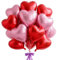 Ballon Coeur Rouge Rose, 12pcs Forme de Coeur Ballons Rose, Ballons en Aluminium Coeur Rose, Rouge Ballon Coeur Helium pour Anniversaire, Mariage, Engagement, Douche de bébé, Valentine Décoration