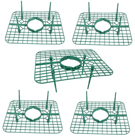 BESTonZON 5stücke Erdbeerstützen Für Gartenpflanzen Obststützen Quadratische Pflanzenhalterungen Erdbeerpflanzgefäßständer Erhöhter Erdbeerspalier Gemüsegartenbedarf Anzuchtschalen Für Erdbe