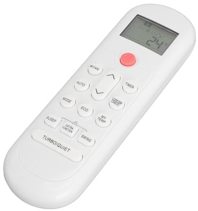 Alomejor MABE V12843 Sistemi Climatici Remoto Controllo Stylín White Universal White per Facile Utilizzo con Batterie AAA per la Durata dei Modelli MABE