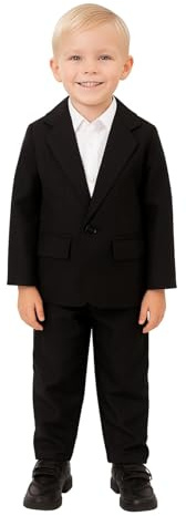 LOVETRENDS Childs Black Suit Fancy Dress Costume - Black Jacket and Matching Trousers for Halloween Dress Up