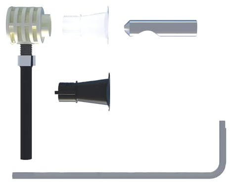 1CONFEZION FISSAGGIO NASCOSTO PER SANITARI SOSPESI CON ACCESSO DAL BASSO 'WB9 B TU' carico fino a 400 kg NextradeItalia Mod.FERX.RDEELNWNLM