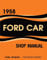 1958 Ford Car Shop Manual By Detroit Iron