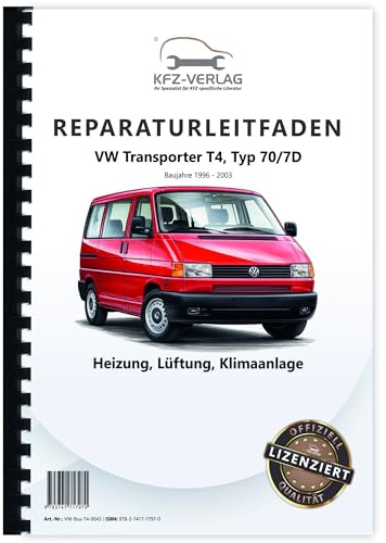 VW Transporter T4 1996-2003 Heizung Belüftung Klimaanlage Reparaturanleitung