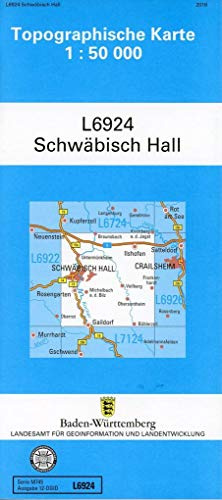 L6924 Schwäbisch Hall: Zivilmilitärische Ausgabe TK50 (Topographische Karte 1:50 000 (TK50))