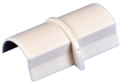 50mm x 25mm White Smooth-Fit Coupler Joiner Trunking Adapter – Wall Conduit AV/TV | Loops