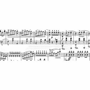 Ludwig Bähr 5 x Transparentpapier Rolle 115g/qm 50x61cm Noten weiß/schwarz