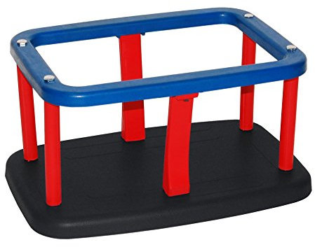Just Fun Asiento Columpio con Placa de Aluminio para bebé Uso público – Negro