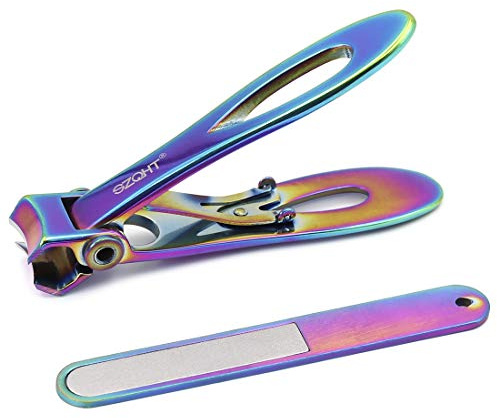 SZQHT Nagelknipser für dicke Nägel, für eingewachsene Maniküre, Pediküre-Set, für Männer und Frauen (prismatisch)