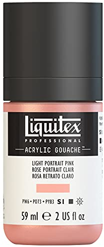 Liquitex 2059810 Professional Acryl Gouache - Rosa Hell , 59ml Flasche, matt - Acrylfarbe mit Gouache Eigenschaften, Hochdeckend, Wasserfest & Lichtecht