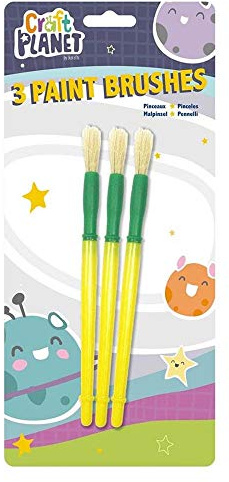 Craft Planet Paint Brushes - Pack of 3