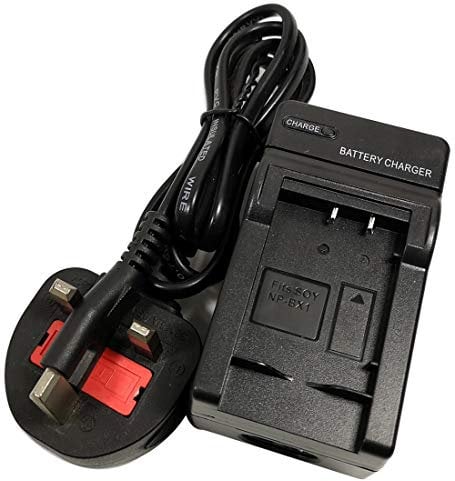 Single Mains/DC Battery Charger for Sony NP-BX1 DSC-RX100 M6 M5 M4 M3 M2 DSC-RX1 DSC-HX400 DSC-HX50 DSC-HX60 DSC-WX300 DSC-WX350 HDR-AS15 HDR-AS100V HDR-AS30V HDR-AS10 HDR-GW66 HDR-GWP88