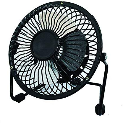 Metal USB Powered Portable Desktop Computer Laptop 6 Adjustable Silent Fan Ideal For Travel Desk Work Outdoor Travel (NG1)