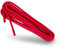 Kaps Cordones Redondos Encerados, Cordones de 100% algodón natural, Cordones Elegantes para Zapatos de Vestir y de Diario, Hecho en Europa (90 cm - 5 a 6 pares de ojales / 31 - Rojo)