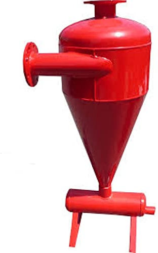 Coltivazione idrociclone di irrigazione da 2,5 pollici (75 mm) in acciaio al carbonio (portata 24-42000L/H) Uscita flangia 4 viti; Separatore di sabbia e solidi nell'acqua di irrigazione.