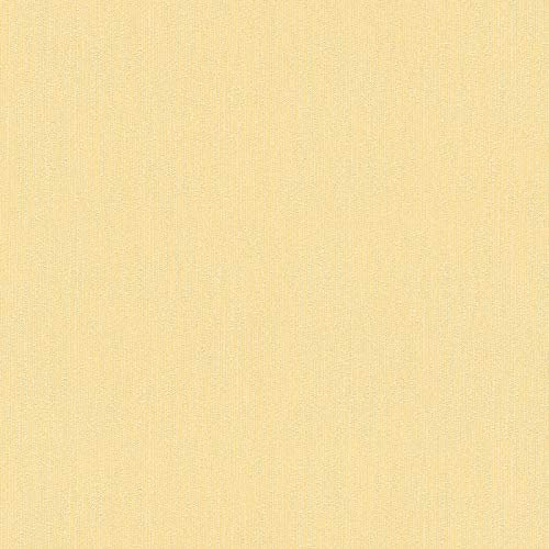 Papier peint uni Papier peint intissé Jaune 366882 | Papier excellent rapport qualité/prix