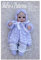 Strickmuster für Puppen, Jacke, Hut, Leggings und Stiefel, passend für Puppen von 25,4 cm bis 30,5 cm, aus 4-lagigem Garn und 35,6 cm bis 40,6 cm, aus Doppelstrick, KP75