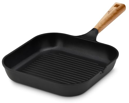 Gerlach Nature Pfanne Keramik Beschichtet Grillpfanne Keramikpfanne Bratpfanne Grill Induktionsgeeignet Für Elektro Gas Keramik Induktion Herd Küche Küchenzubehör Pfannen 28 cm