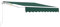 [en.casa] Tenda da Sole a Muro con Bracci Estensibili e Manovella 300 x 250 cm (LxP) Tettuccio Parasole con Protezione Raggi UV - Verde Scuro