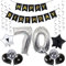 70. Geburtstagsdeko Luftballons Schwarz, Geburtstagsdeko 70 Jahr Männer, Schwarz Luftballon 70. Geburtstag Männer Frauen, Deko 70. Geburtstag Männer, 70. Geburtstag Dekoration Frauen 70. Tortendeko