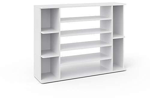 Vicco Armoire à chaussures Levin, Blanc, 116 x 87 cm