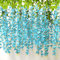 AIBAOBAO 12 Stück Künstliche Glyzinien Girlande, Hängende Blauregen Blumen, Hängende Blauregen Seidenblumen Girlande für Hausgarten Hochzeit Dekorationen Party Decor, hochzeitsdeko Vintage (Blau)