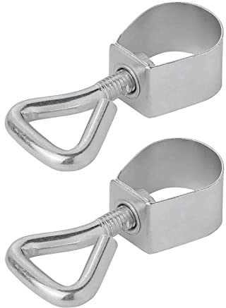 APT 2er Set Rohrklemme Rohrschelle 17-19 mm mit Schraube für Zeltstangen Markisen Camping