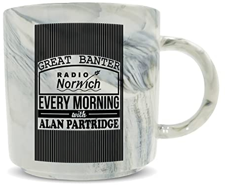 Hippowarehouse Great Banter Radio Norwich Every Morning with Alan Partridge Printed Mug Various Colour Options Ceramic Cup Kitchenware 11oz