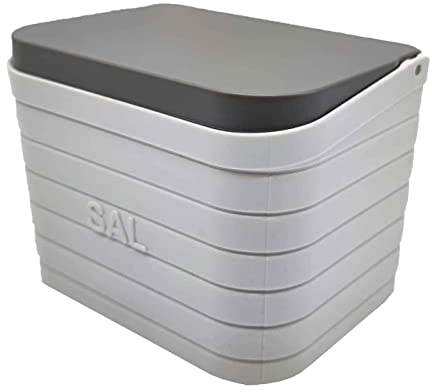 AC – Salero Modelo Original - Fabricado en Plástico -Apto para Uso Tanto como salero y azucarero Cocina - 10,2 x 14,5 x 10,3 cm – Color Crema