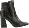 Stivaletti Donna con Tacco Stivali Neri Coccodrillo Punta Quadrata (numeric_40)