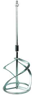 Toolty Assembled Professional Mixing Paddle 135 x 600mm - M14 Thread - Painted Steel, Mixer, Whisk, Stirrer - Positive 3-Blade - for Plaster, Gypsum, Adheives, Concrete, Cement, Glue, Paint, DIY