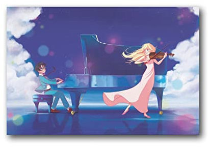 Anime-Poster Your Lie in April, Geschenk für Freunde, 20 Stück, Heimdekoration, Poster, Wandkunst, Hängebild, Druck, dekoratives Gemälde, Poster, 20 x 30 cm