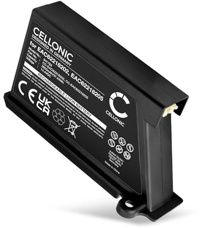 CELLONIC, Batteria per Aspirapolvere Compatibile con LG HomBot VR5940LR, VR5902LVM, VR6260LV (14.4V, 2600mah)