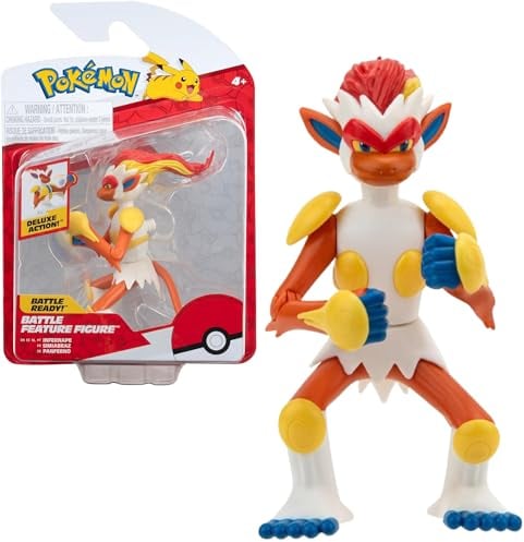 Pokémon Pokemon Figur Infernape Panferno – 11 cm Figuren - Neue Welle 2024 - Offiziell Pokemon Spielzeug