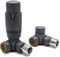 Adept Technology TRV c/w Lockshield and Modern Valves Head Kit (15mm x 1/2) - Corner, Anthracite