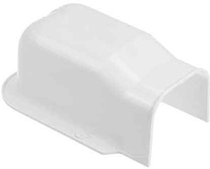 PATIKIL 3 PVC Decorative Line Cover, Wall Entry Cap Tubing Parts Accessories for Air Conditioner Central AC Heat Pump, White