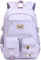 Makukke Mochilas de escuela secundaria para adolescentes y niñas, mochila casual de anime kawaii para niños, Purple, L, Casual