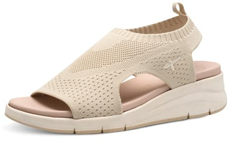 Tamaris Comfort Damen Sandalen mit Absatz Elastisch Vegan