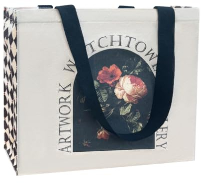 BROADREAM Jutebeutel Bedruckt Vintage, Jute Beutel, Einkaufstasche Bags, Canvas Tote Bag Aesthetic Vintage Taschen Groß Umhängetasche Stofftaschen für Damen Uni Arbeit