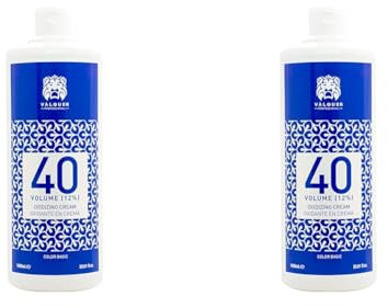 Valquer Profesional Oxygéné Valquer Crème Stabilisée, 40 Volumes 12% Coloration Permanente des Cheveux à Usage, 1000 ml (Lot de 2)