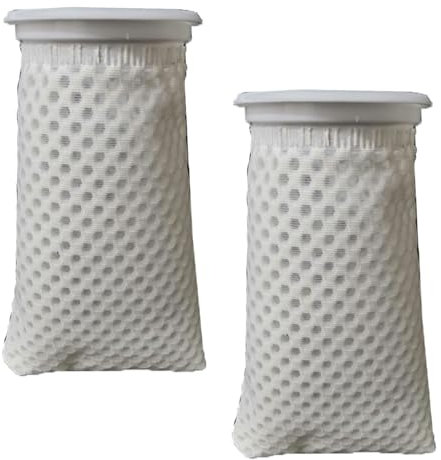 RICHHAOLIN 2 Pcs 4 inch 150 Micron Honeycomb Filter Socks Aquarium Felt Socks Sump Filter Socks Use in Freshwater Saltwater Aquarium Ponds