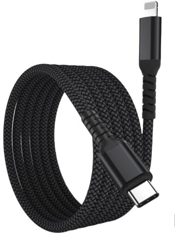 Bitsmart Cavo USB C Lightning 2 Metri compatibile per iPhone USB C Cavetto Cavo Lightning USB C Cavo Caricatore compatibile per iPhone 14 Pro Max 13 12 11 X 8 Certificato MFi